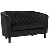 Prospect Velvet Loveseat | Polyester by Modway