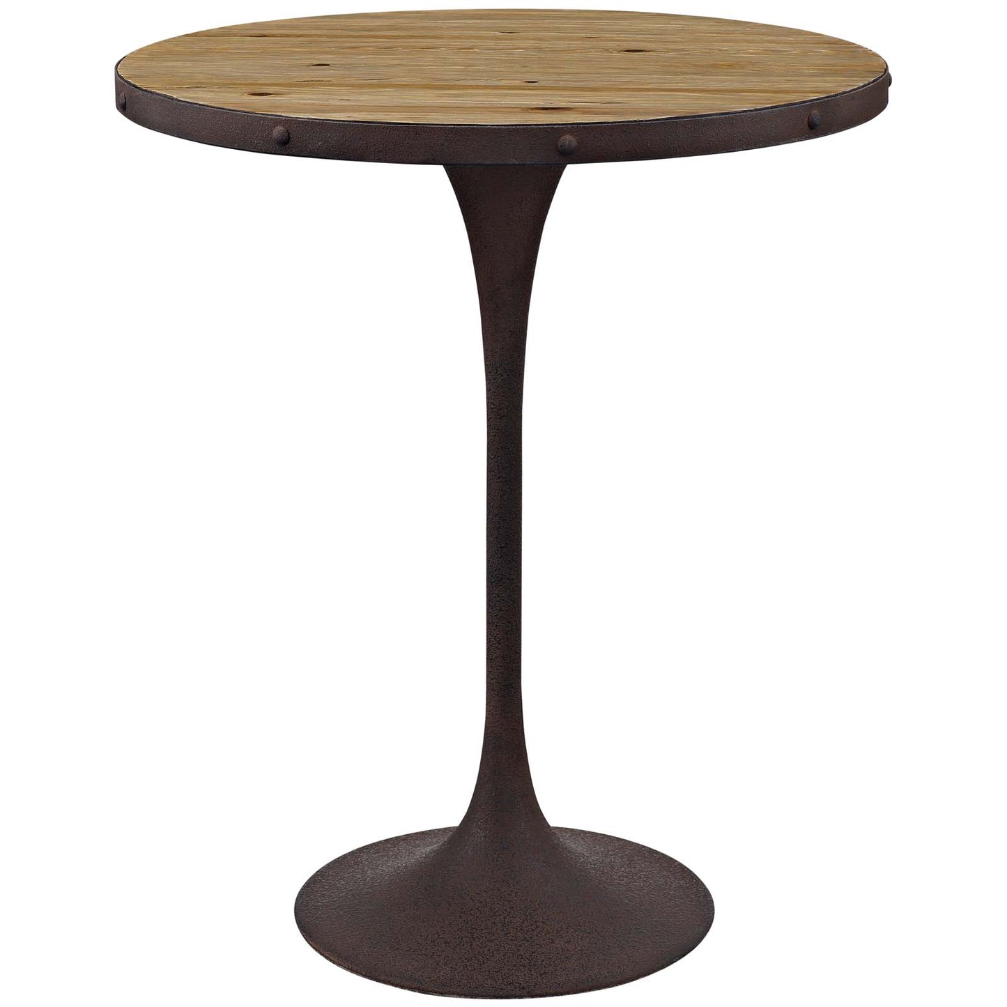 Drive Wood Bar Table Brown by Modway