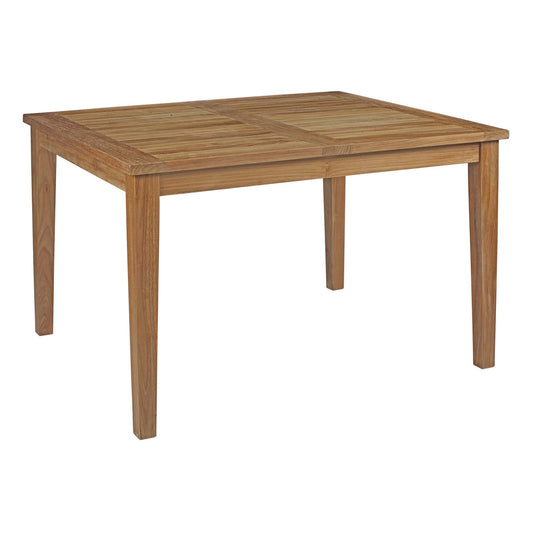 Marina Outdoor Patio Teak Dining Table Natural by Modway