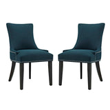 Marquis Dining Side Chair Fabric Set of 2 | Polyester by Modway