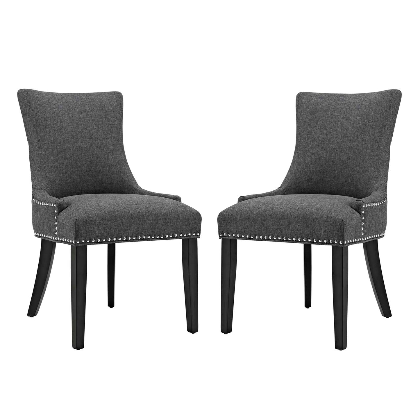 Marquis Dining Side Chair Fabric Set of 2 | Polyester by Modway