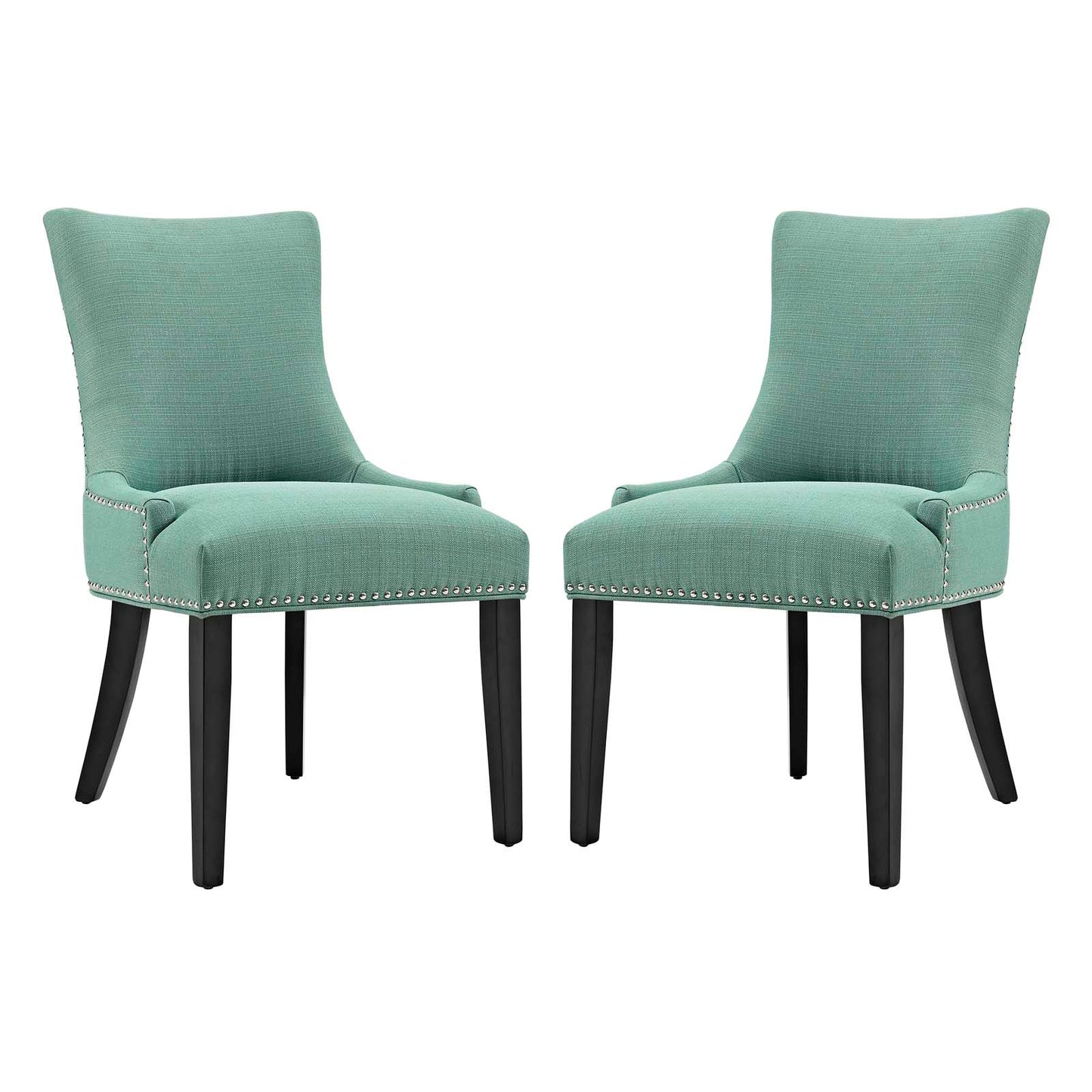 Marquis Dining Side Chair Fabric Set of 2 | Polyester by Modway