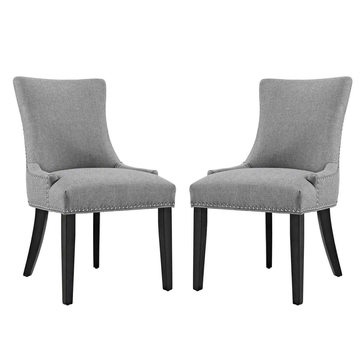 Marquis Dining Side Chair Fabric Set of 2 | Polyester by Modway