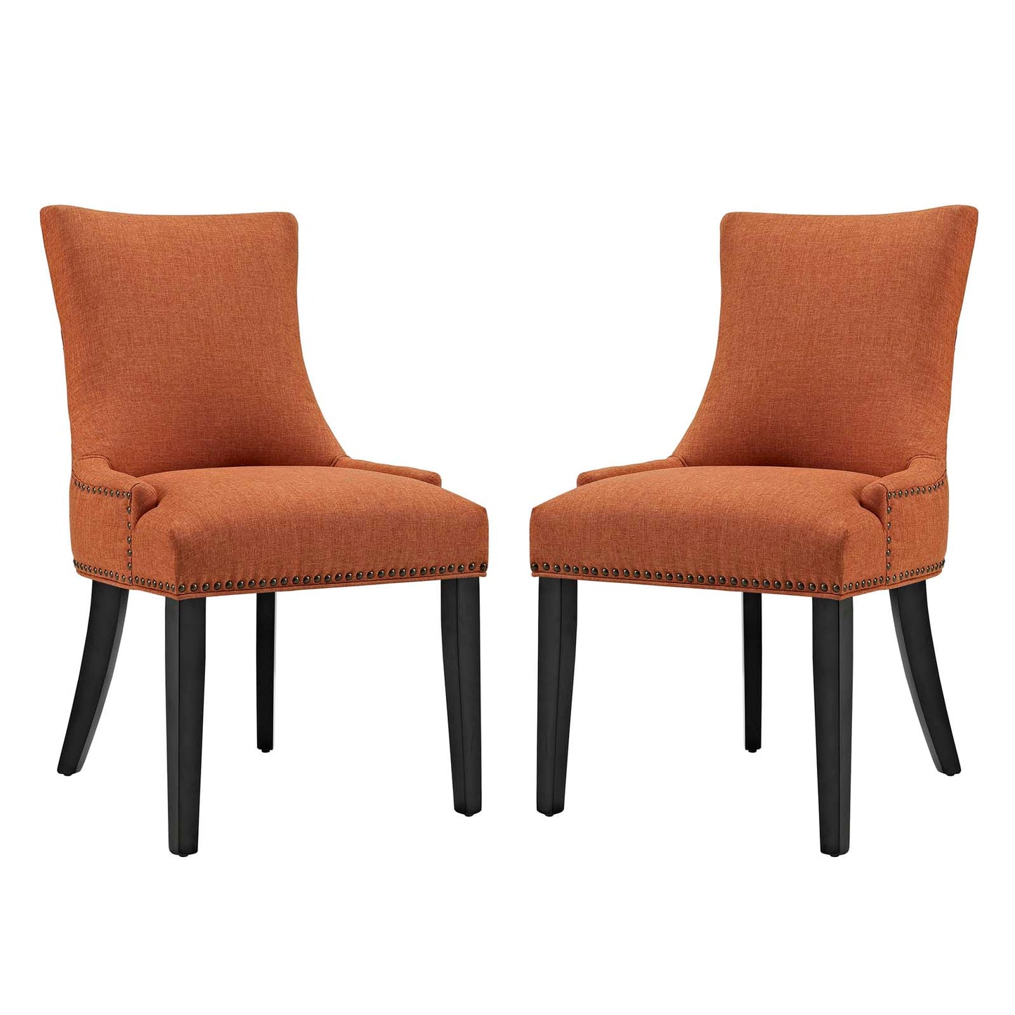 Marquis Dining Side Chair Fabric Set of 2 | Polyester by Modway