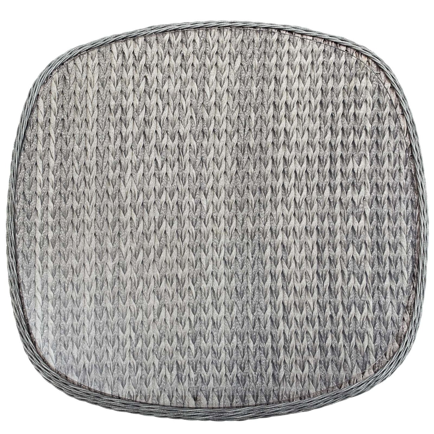 Endeavor 36" Outdoor Patio Wicker Rattan Dining Table Gray by Modway