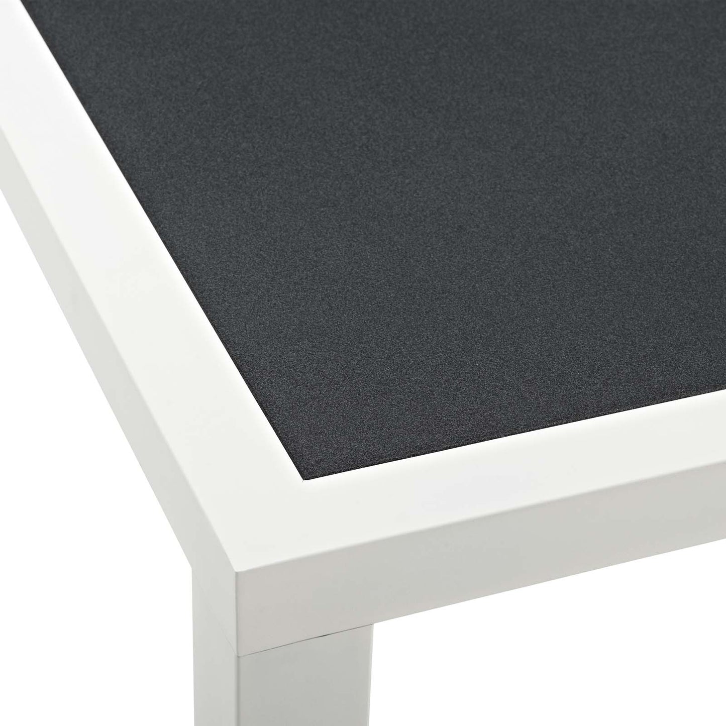 Stance 90.5" Outdoor Patio Aluminum Dining Table in Gray by Modway