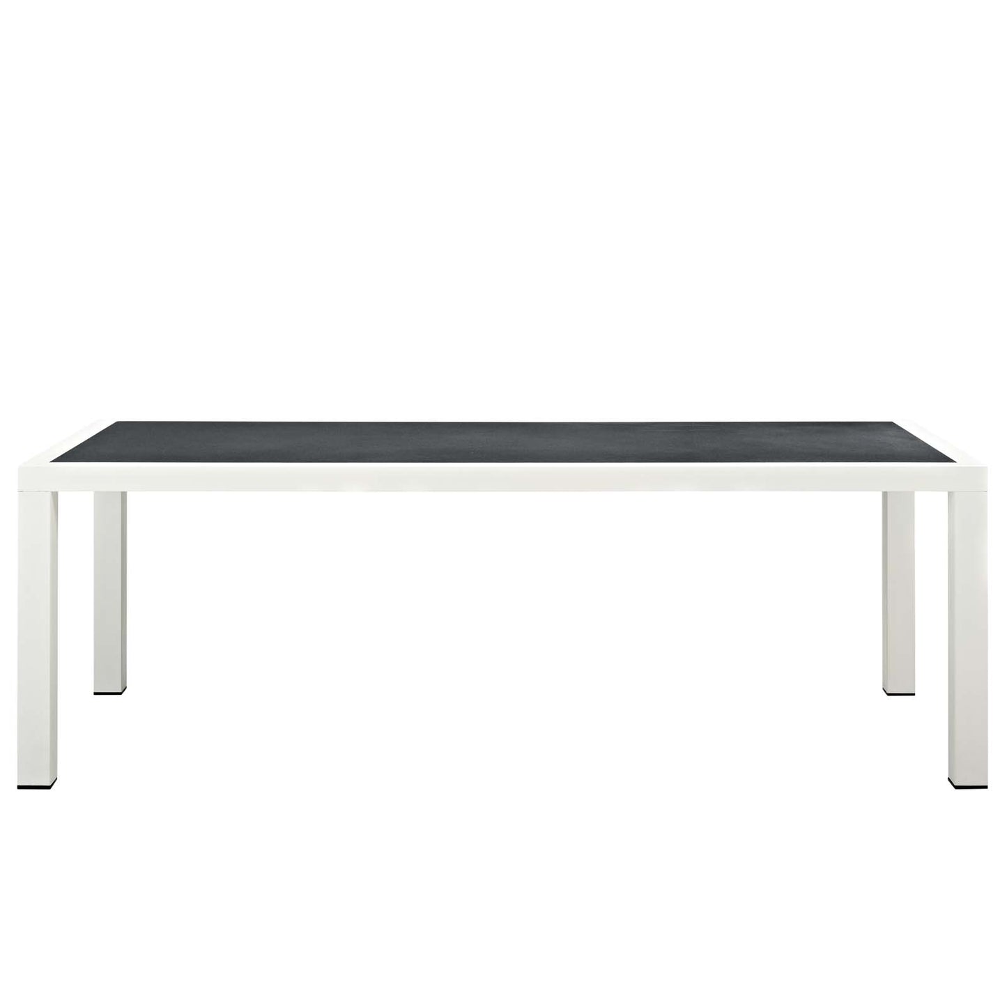 Stance 9 Piece Outdoor Patio Aluminum Dining Set White Navy | Polyester by Modway