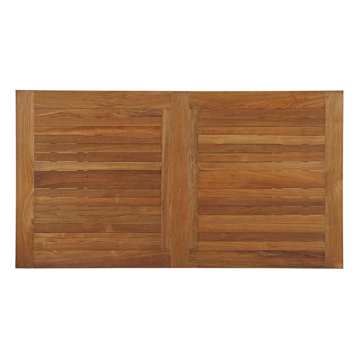 Marina 7 Piece Outdoor Patio Teak Outdoor Dining Set Arm Chairs in Natural White by Modway