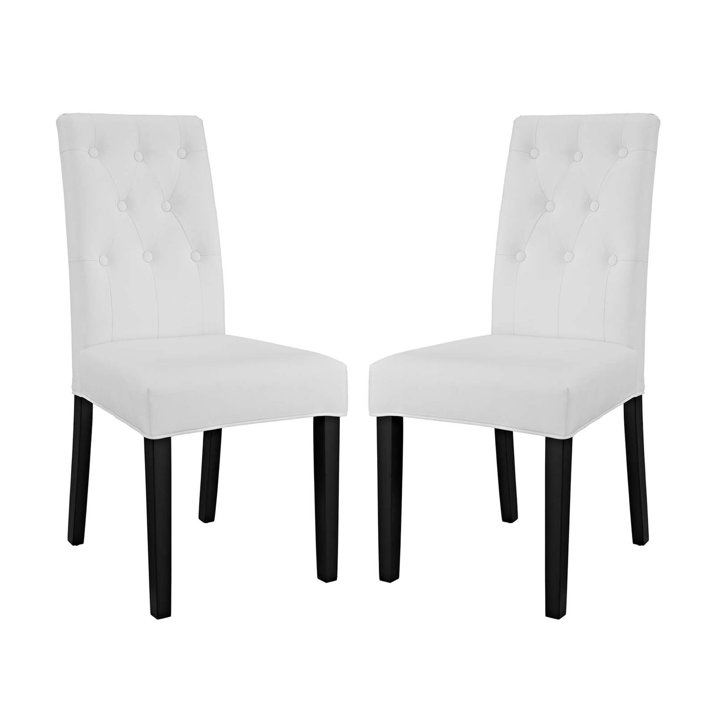 Confer Dining Side Chair Vinyl Set of 2 by Modway