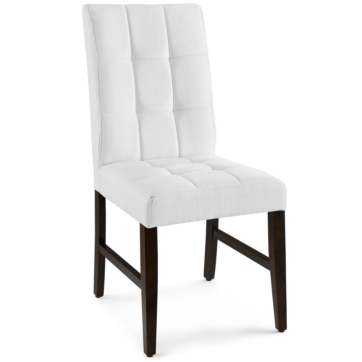 Promulgate Biscuit Tufted Upholstered Fabric Dining Chair Set of 2 | Polyester by Modway