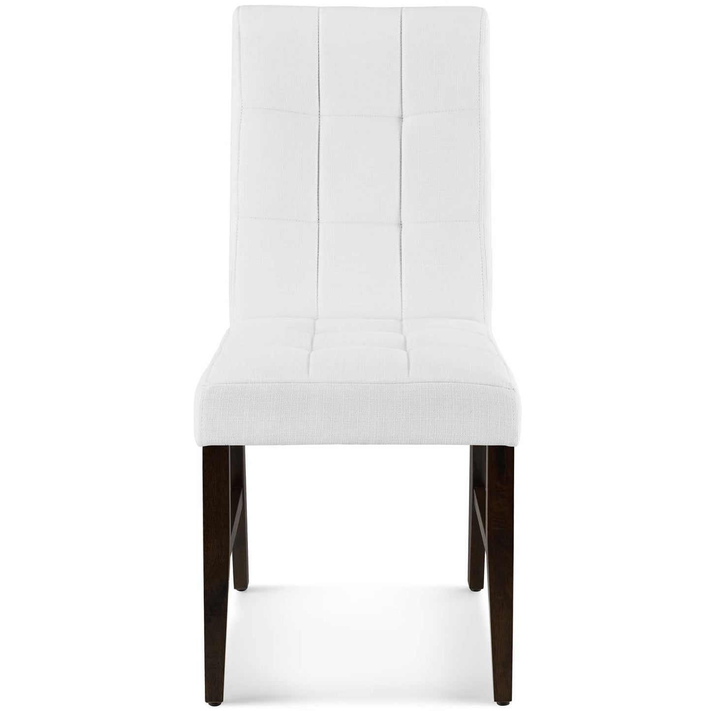 Promulgate Biscuit Tufted Upholstered Fabric Dining Chair Set of 2 | Polyester by Modway