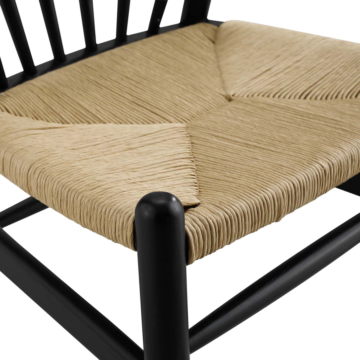 Flourish Spindle Wood Dining Side Chair Black by Modway