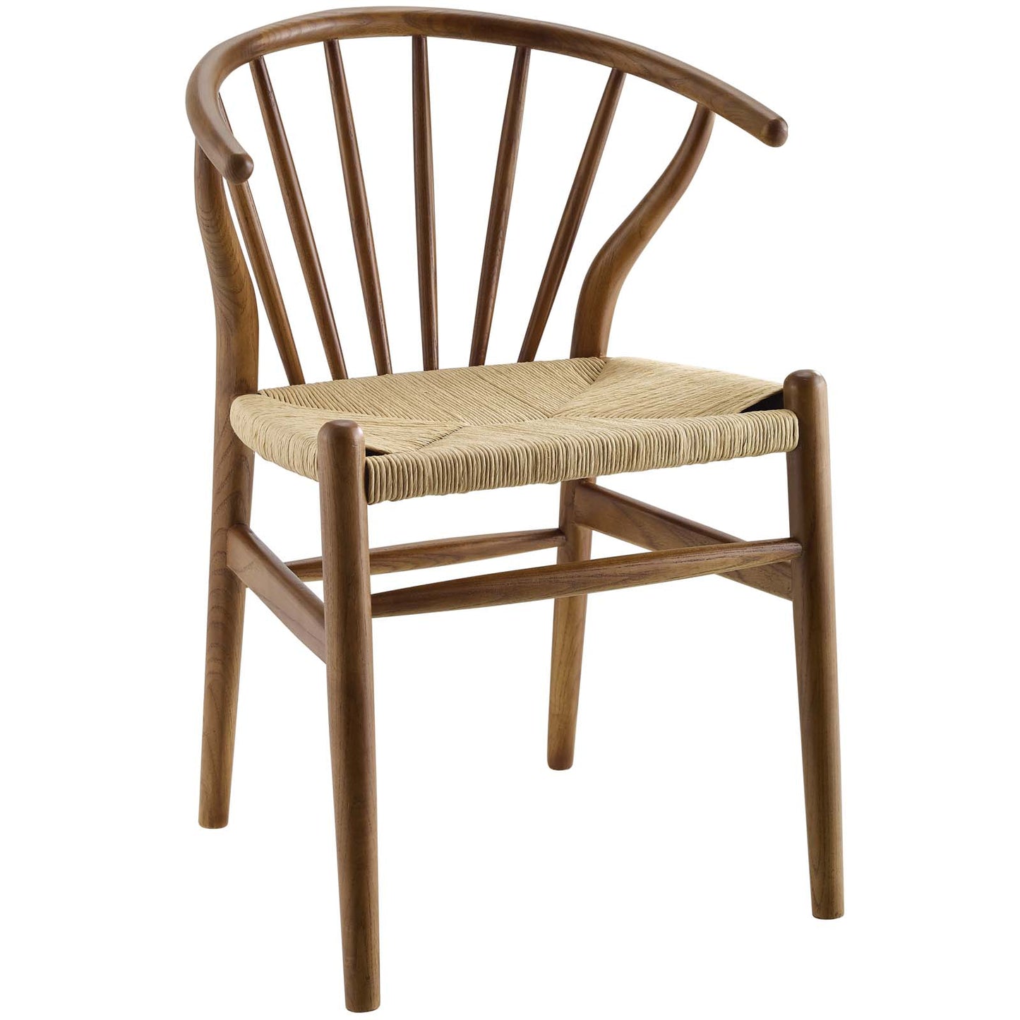 Flourish Spindle Wood Dining Side Chair Walnut by Modway