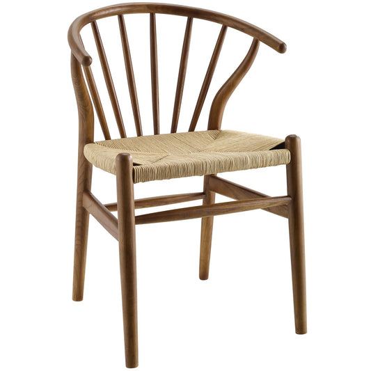 Flourish Spindle Wood Dining Side Chair Walnut by Modway