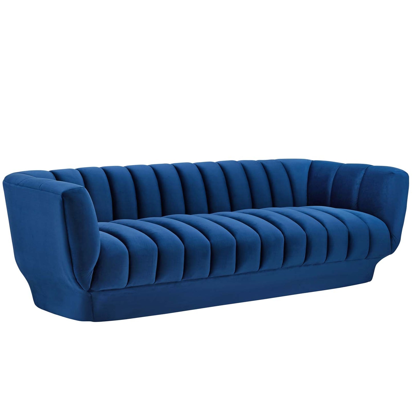 Entertain Vertical Channel Tufted Performance Velvet Sofa by Modway