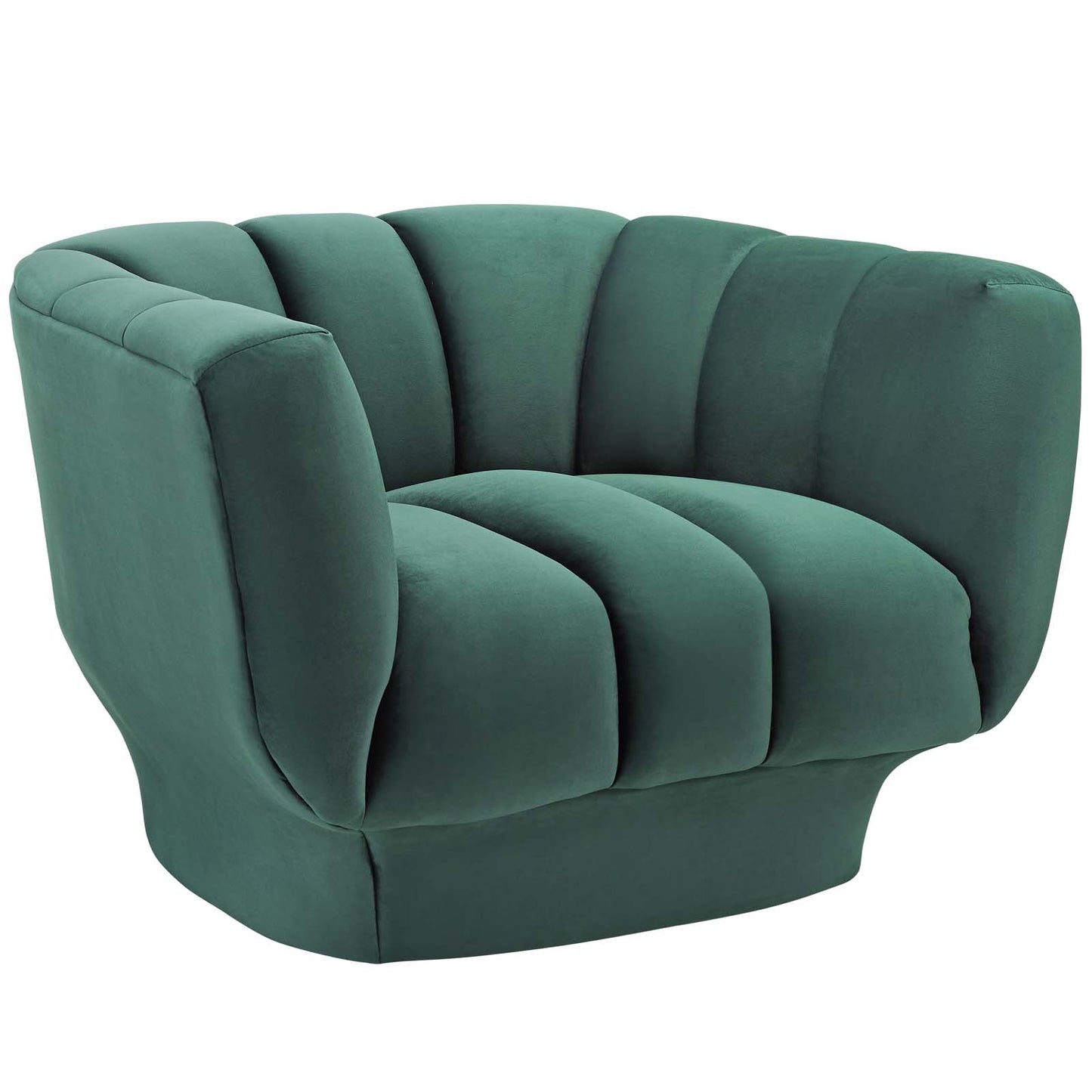Entertain Vertical Channel Tufted Performance Velvet Armchair by Modway