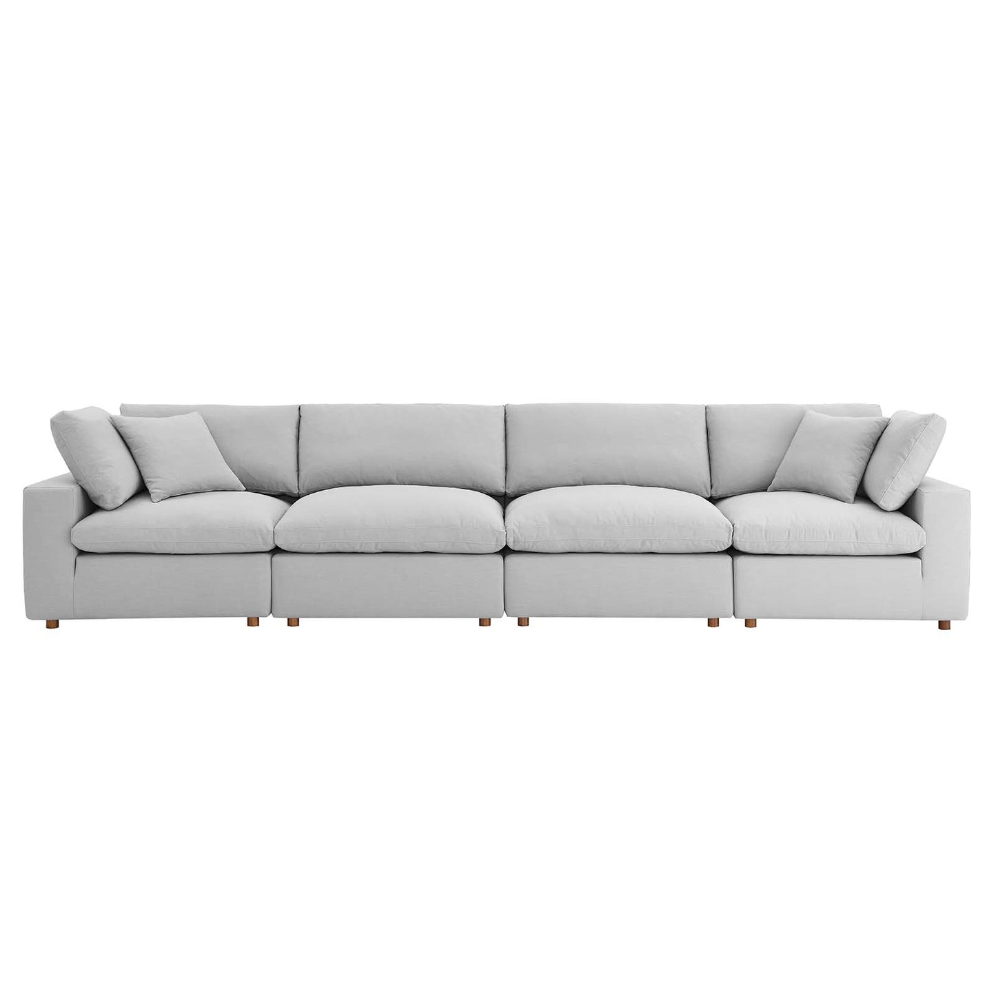 Commix Down Filled Overstuffed 4 Piece Sectional Sofa Set | Polyester by Modway