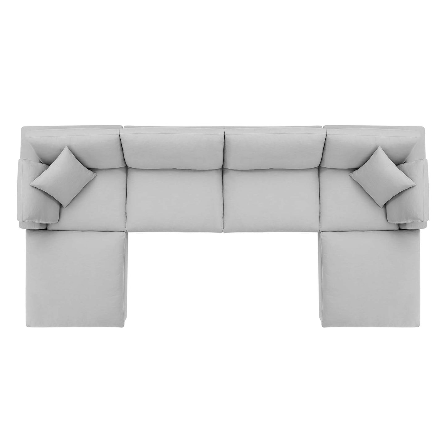 Commix Down Filled Overstuffed 6 Piece Sectional Sofa Set | Polyester Modway