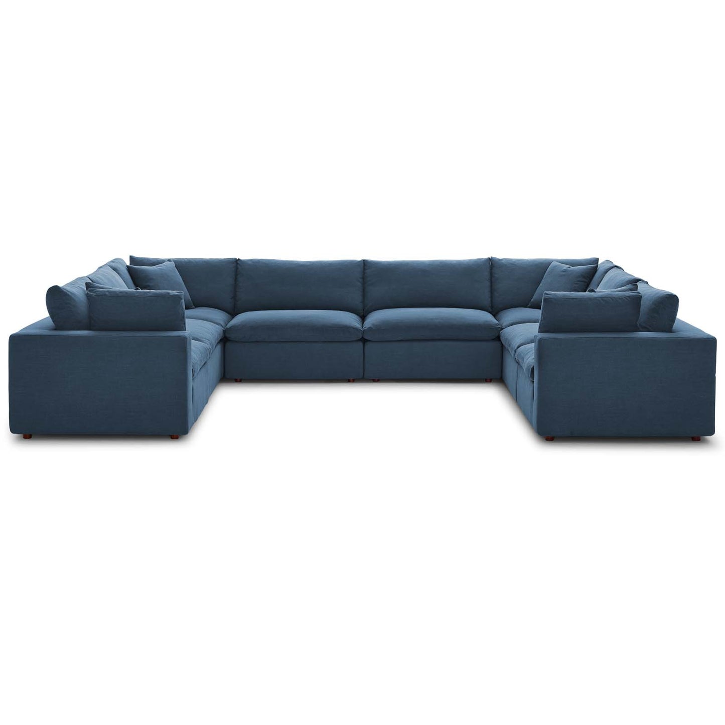 Commix Down Filled Overstuffed 8 Piece Sectional Sofa Set | Polyester by Modway