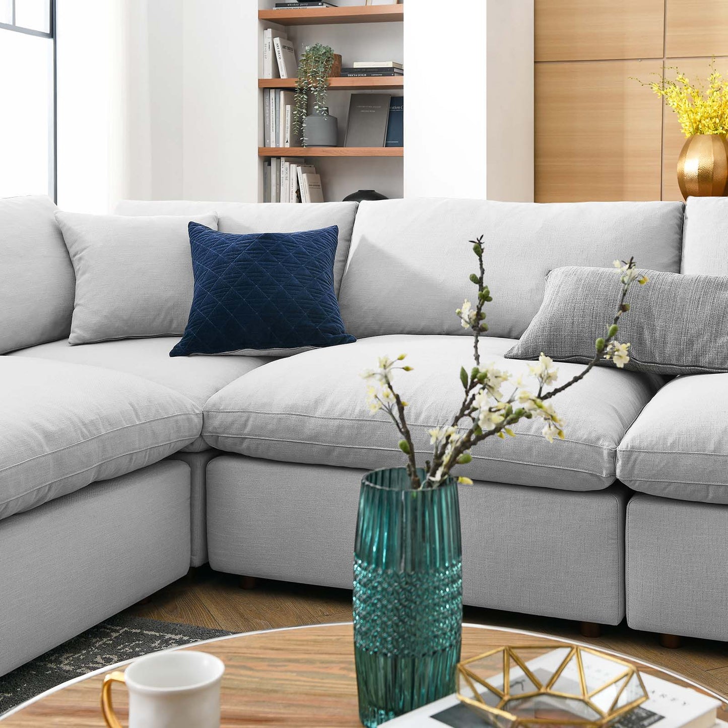 Commix Down Filled Overstuffed 8 Piece Sectional Sofa Set | Polyester by Modway