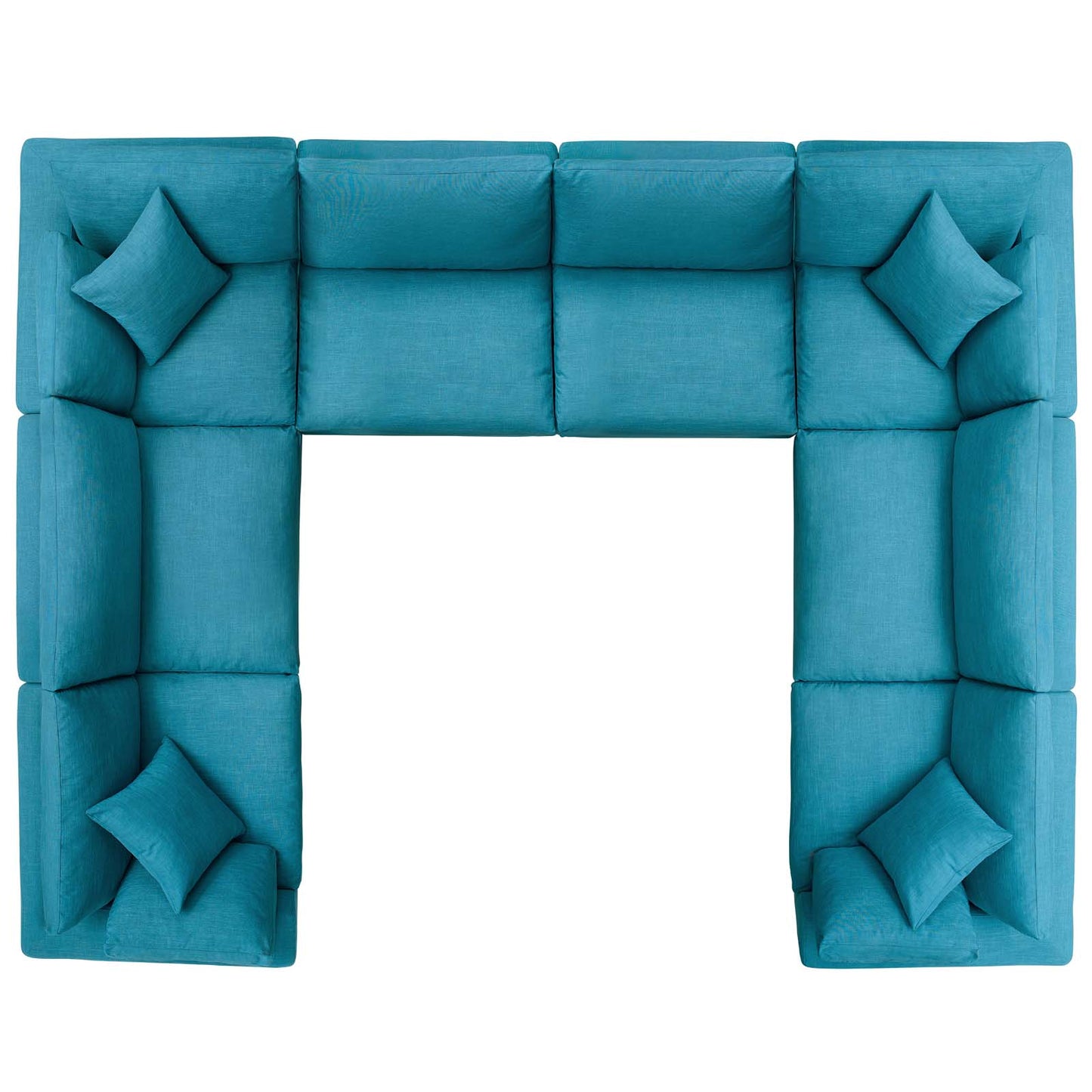 Commix Down Filled Overstuffed 8 Piece Sectional Sofa Set | Polyester by Modway