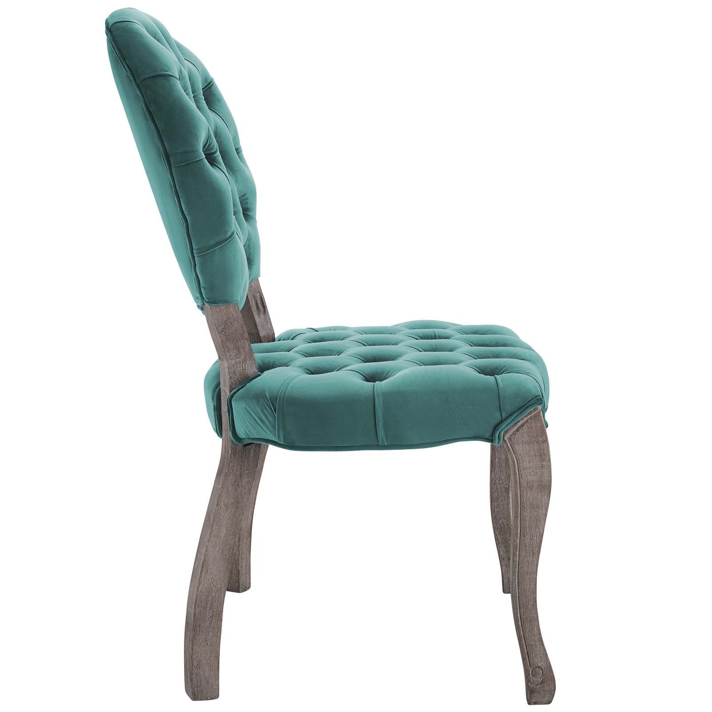 Exhibit French Vintage Dining Performance Velvet Side Chair by Modway