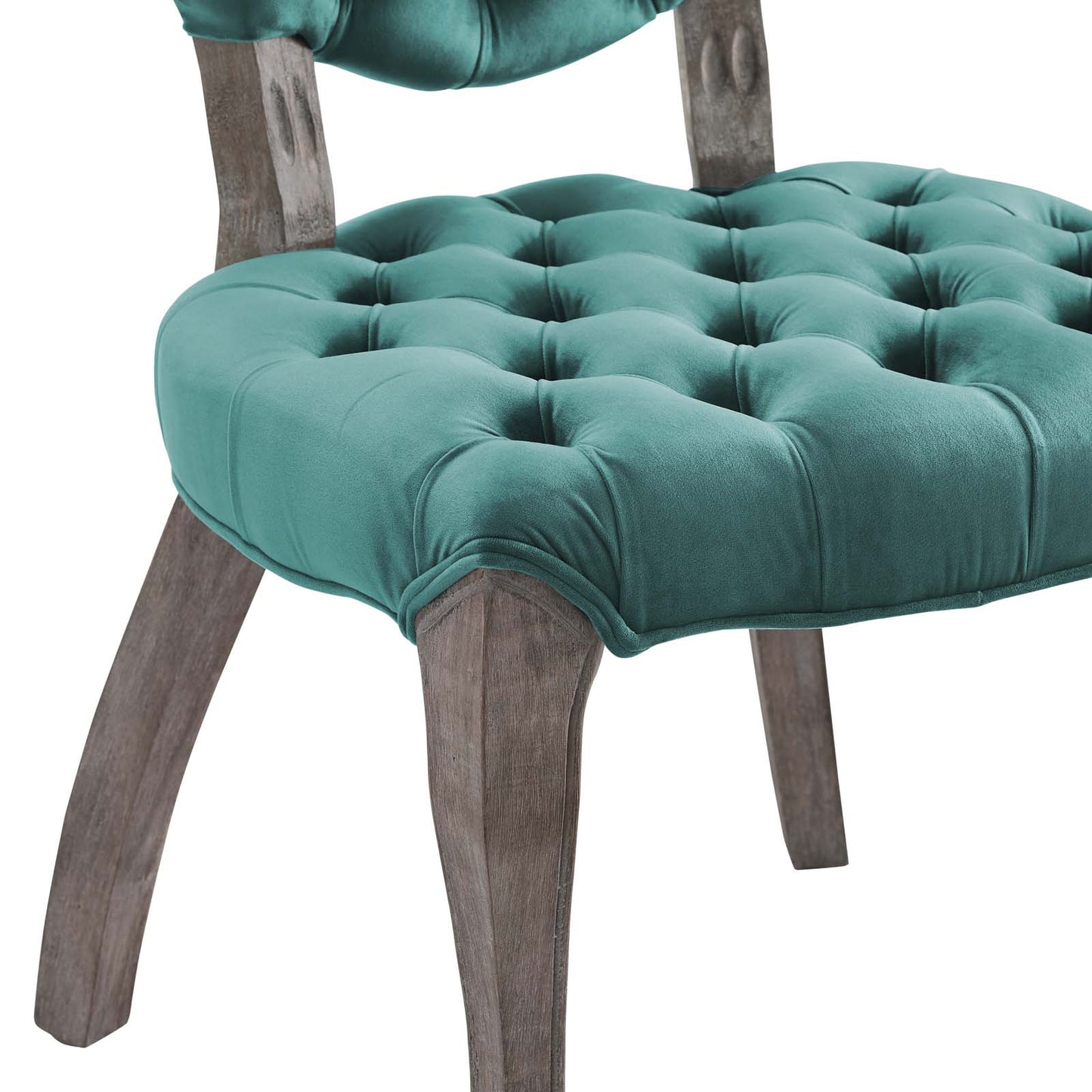 Exhibit French Vintage Dining Performance Velvet Side Chair by Modway