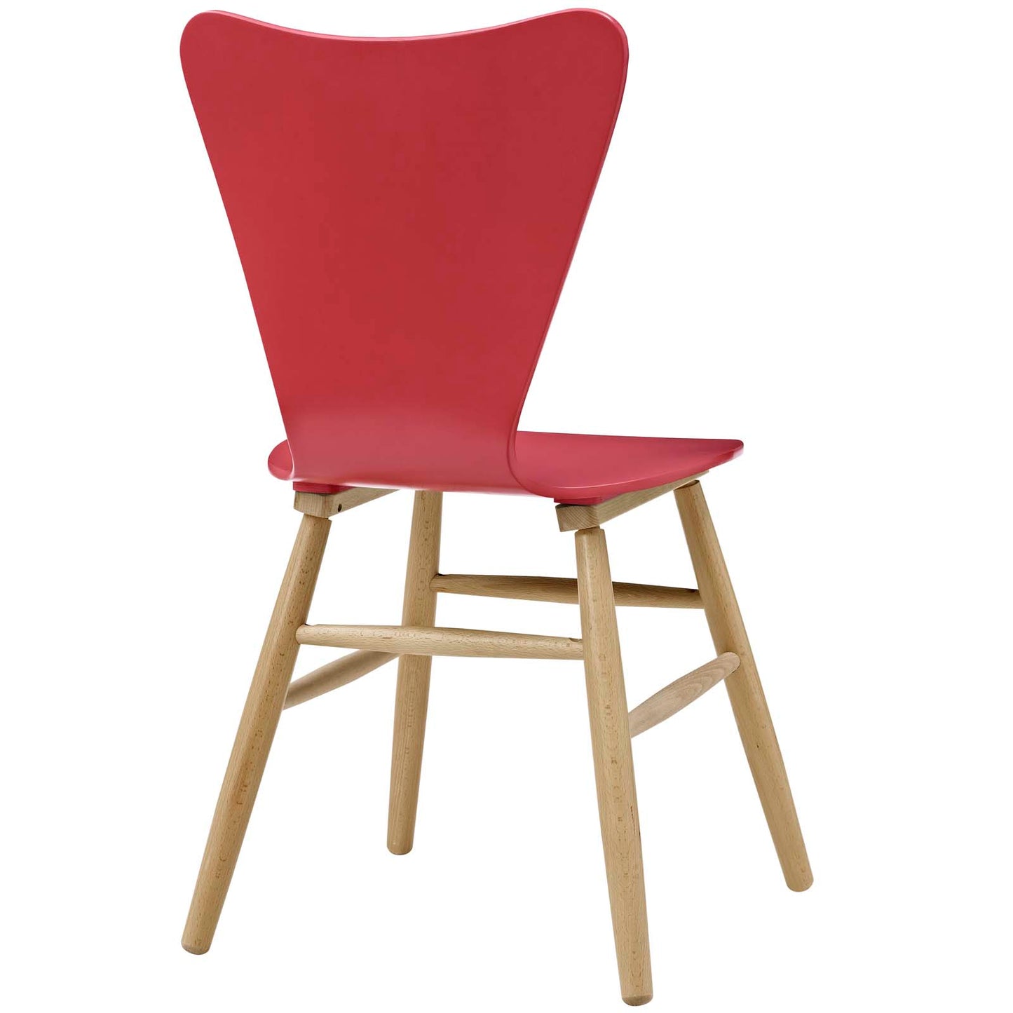 Cascade Dining Chair (Set of 4) Red by Modway