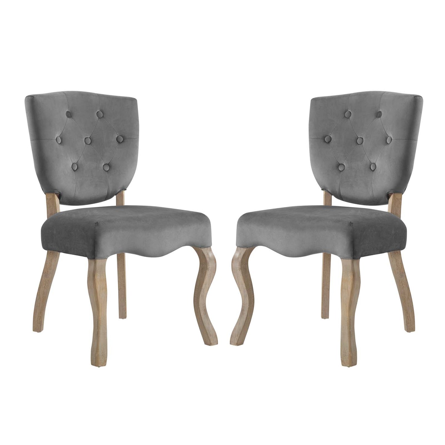 Array Dining Side Chair Set of 2 | Polyester by Modway
