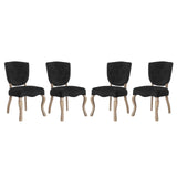 Array Dining Side Chair Set of 4 | Polyester by Modway