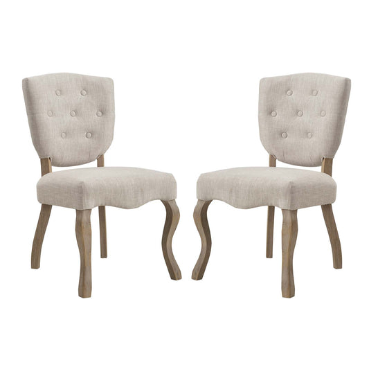 Array Dining Side Chair Set of 2 | Polyester by Modway