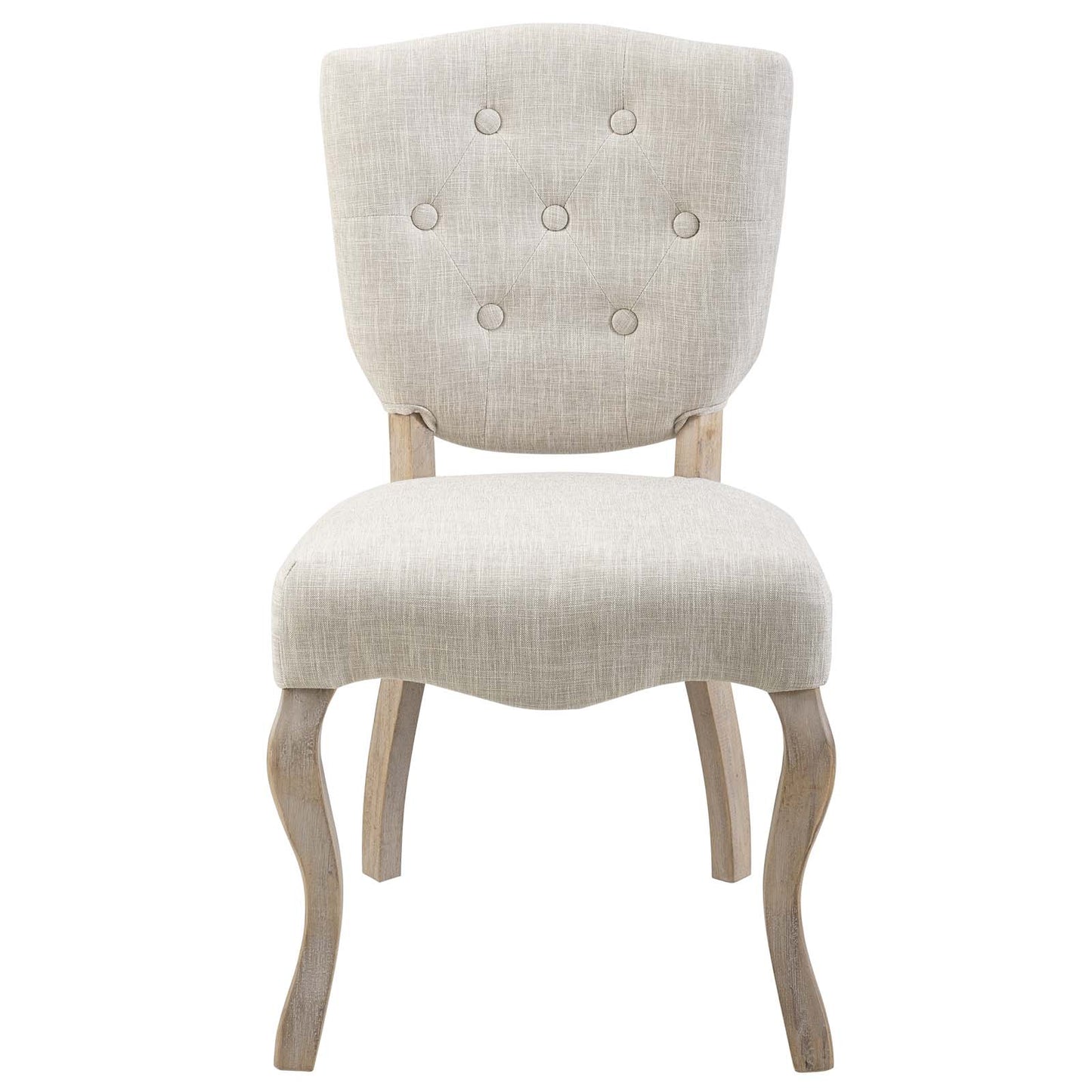 Array Dining Side Chair Set of 4 Beige | Polyester by Modway