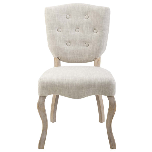 Array Dining Side Chair Set of 4 Beige | Polyester by Modway