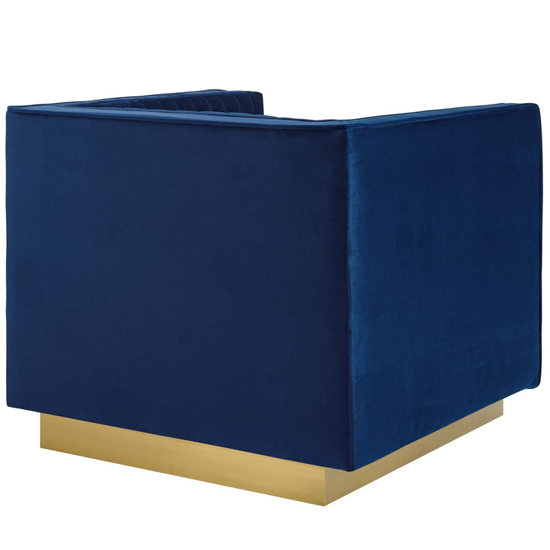 Sanguine Vertical Channel Tufted Accent Performance Velvet Armchair by Modway