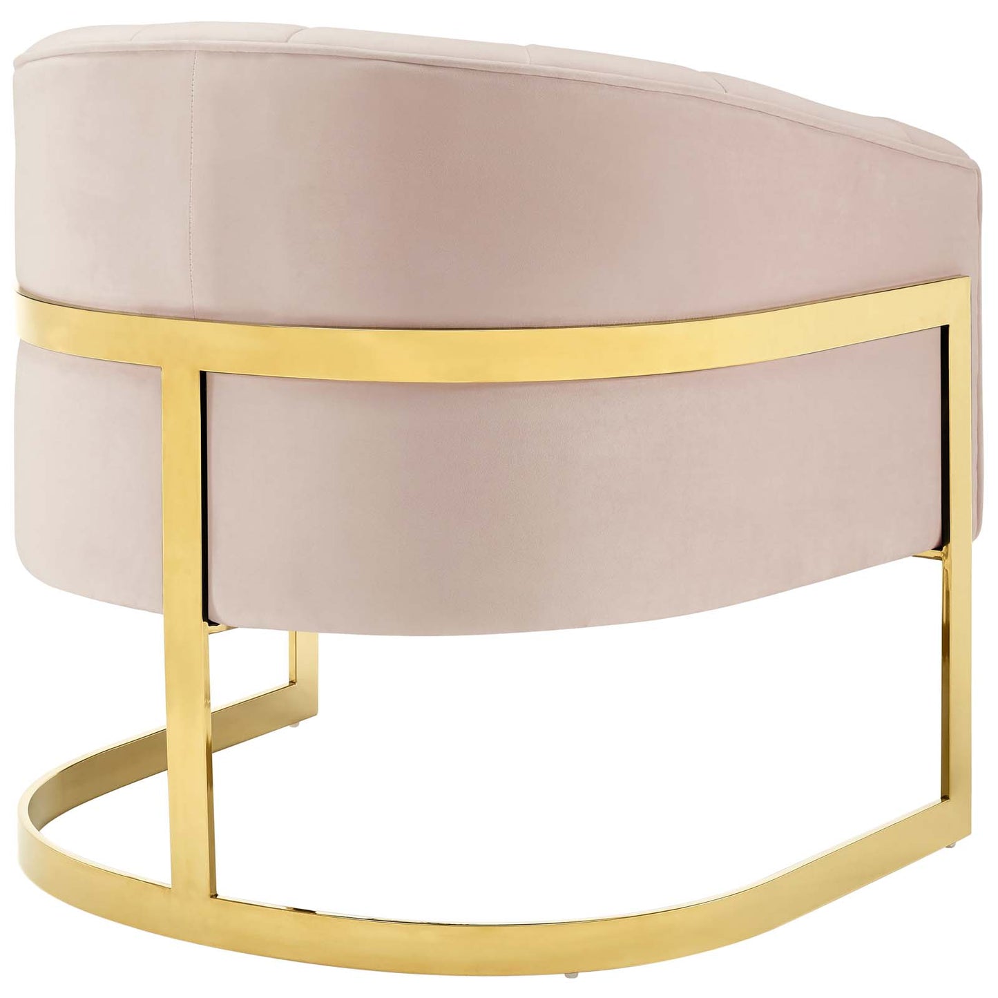 Esteem Vertical Channel Tufted Performance Velvet Accent Armchair by Modway