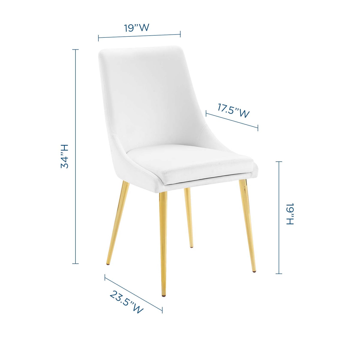 Viscount Accent Performance Velvet Dining Chair by Modway