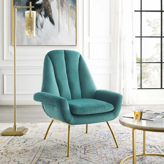 Summit Accent Performance Velvet Armchair by Modway