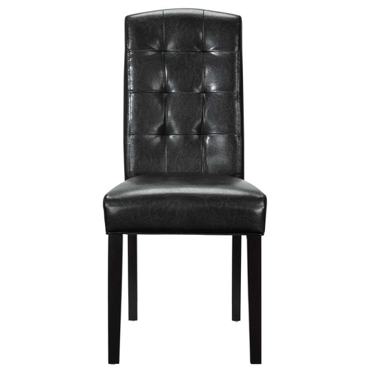 Perdure Dining Chairs Vinyl (Set of 4) Black by Modway