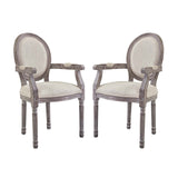 Emanate Dining Armchair Upholstered Fabric (Set of 2) by Modway