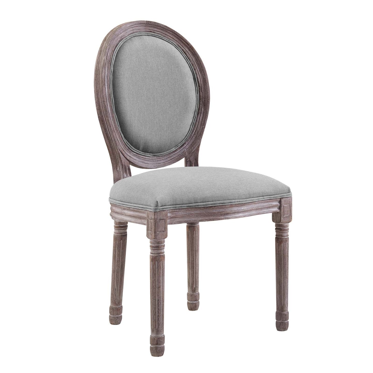 Emanate Dining Side Chair Upholstered Fabric Set of 4 by Modway