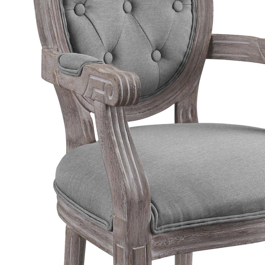 Arise Dining Armchair Upholstered Fabric Set of 4 by Modway