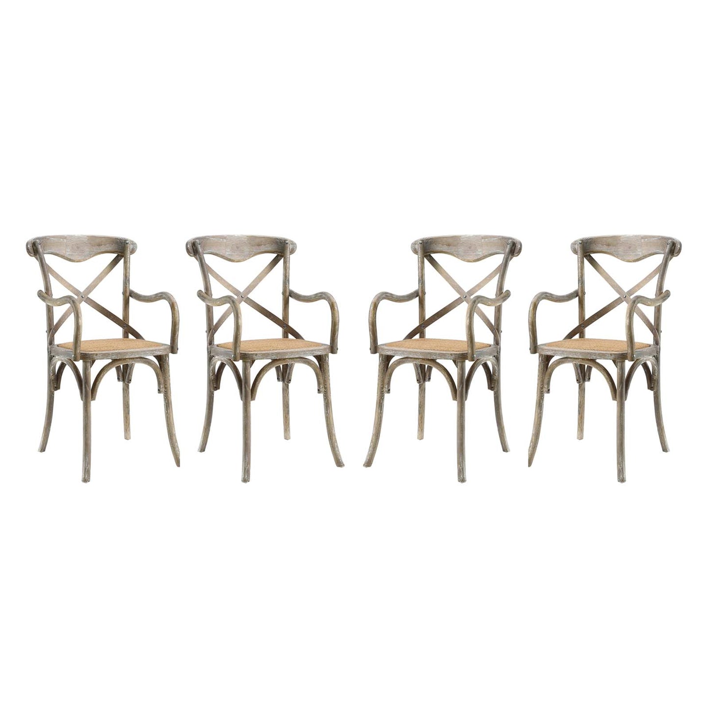 Gear Dining Armchair Set of 4 by Modway