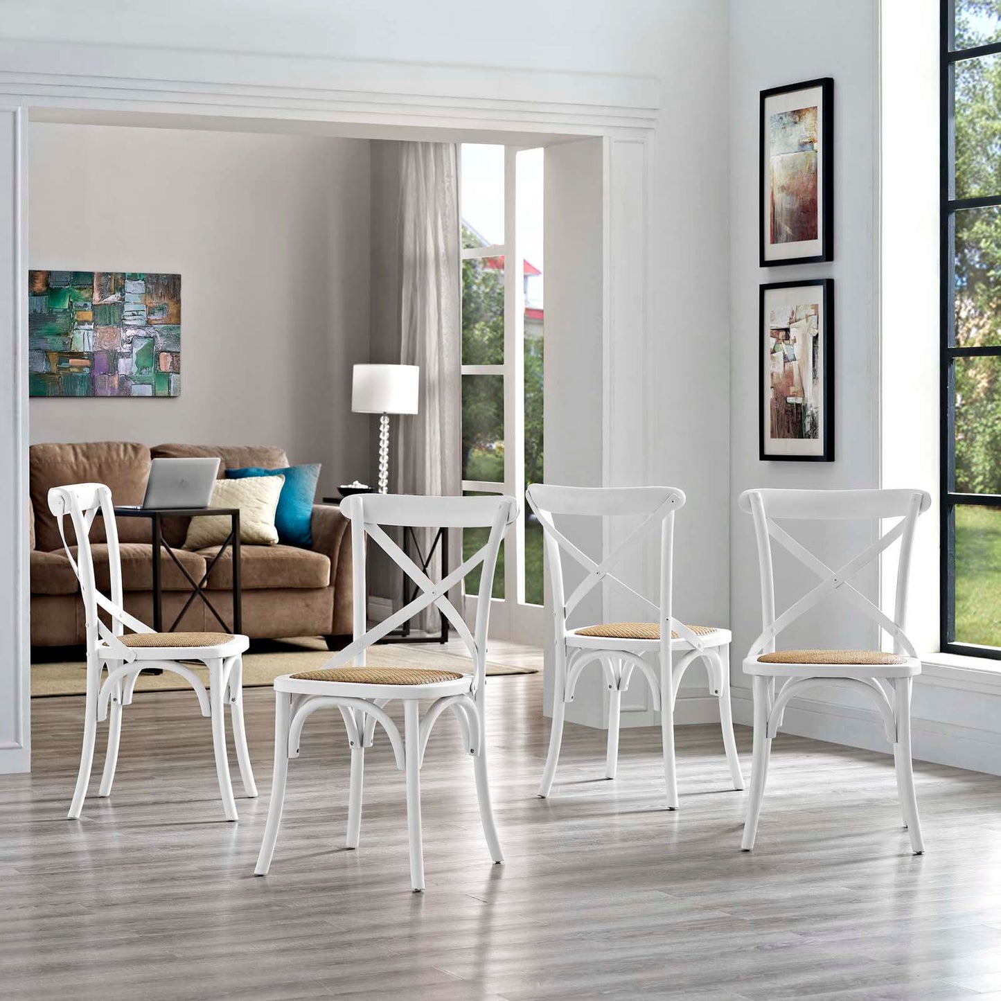 Gear Dining Side Chair Set of 4 by Modway
