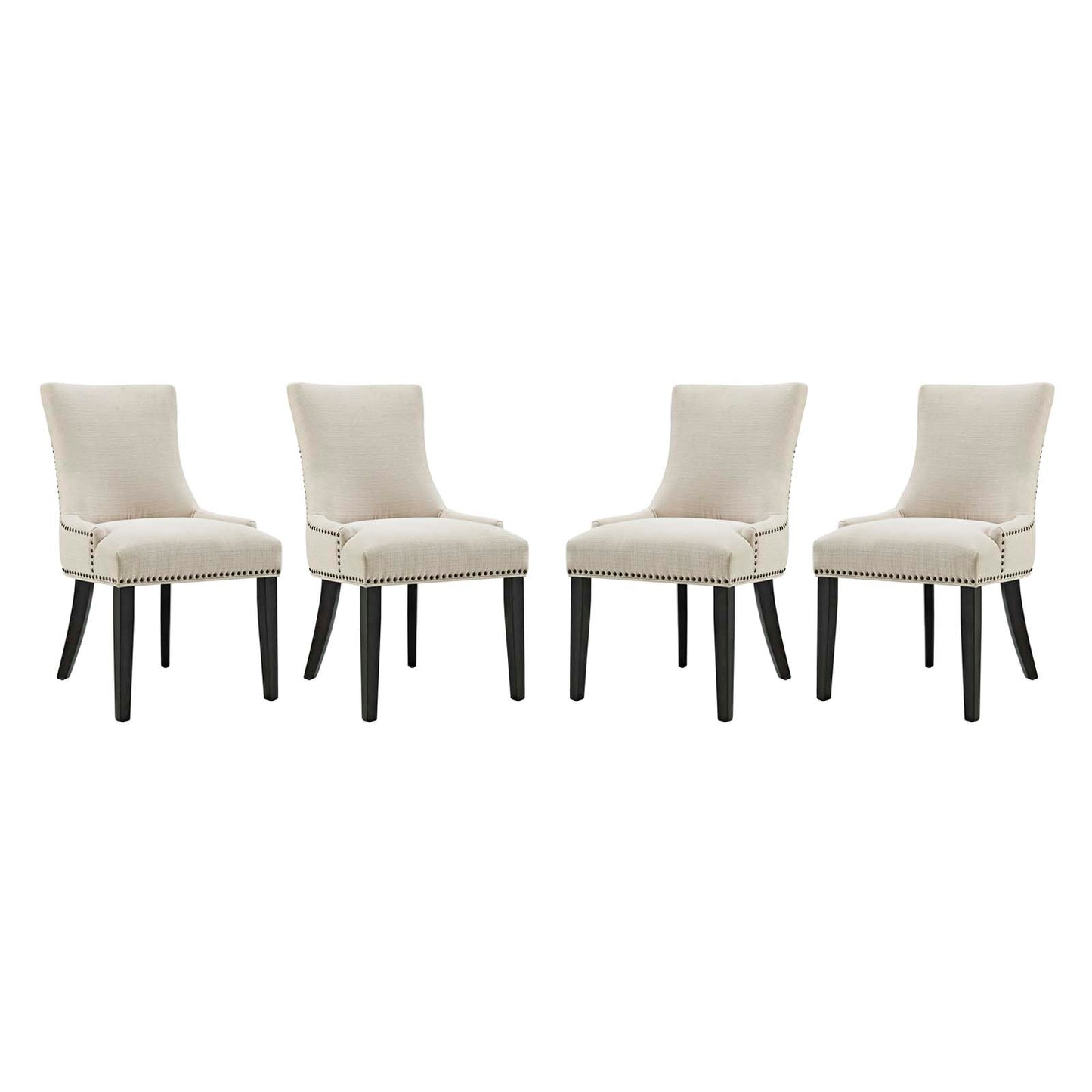Marquis Dining Chair Fabric Set of 4 | Polyester by Modway
