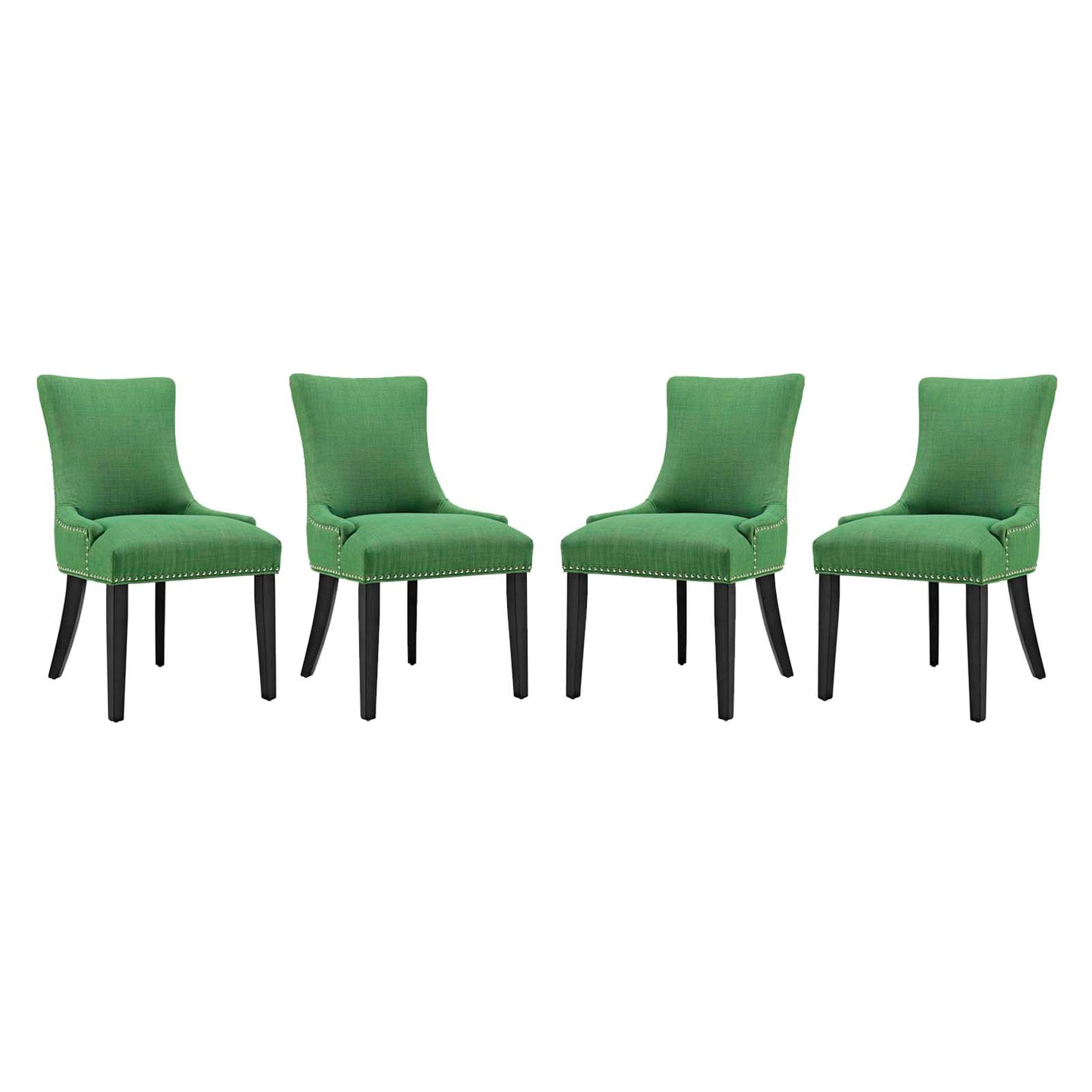 Marquis Dining Chair Fabric Set of 4 | Polyester by Modway