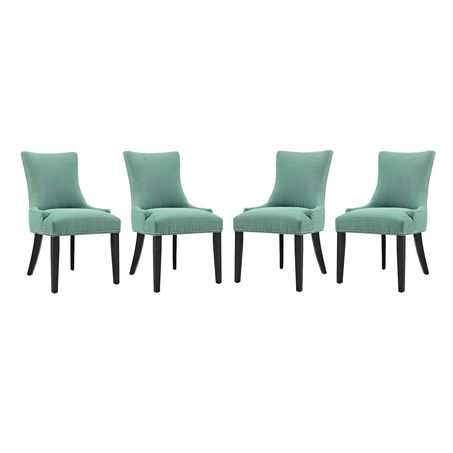 Marquis Dining Chair Fabric Set of 4 | Polyester by Modway