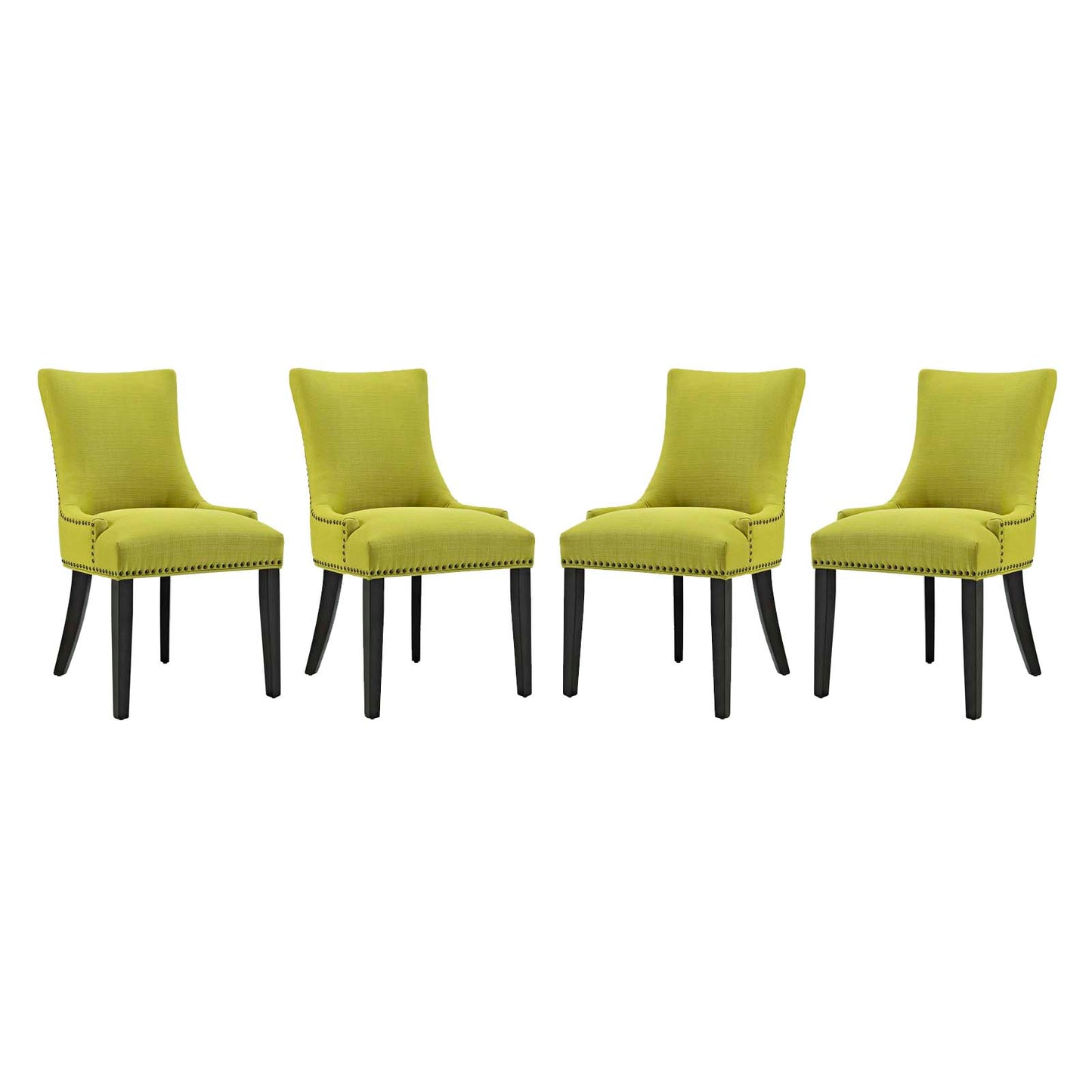 Marquis Dining Chair Fabric Set of 4 | Polyester by Modway