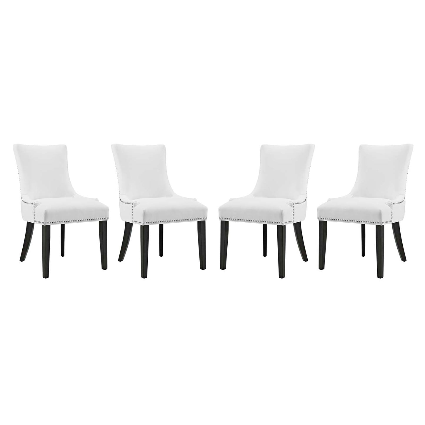 Marquis Dining Chair Faux Leather Set of 4 by Modway