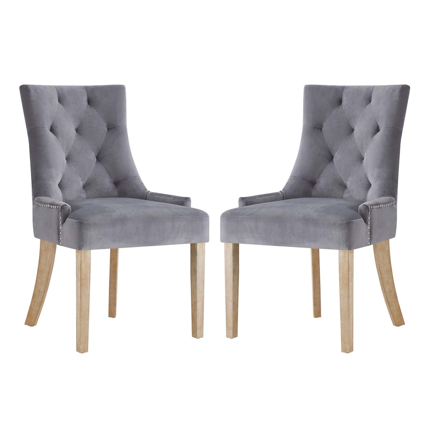 Pose Dining Chair Performance Velvet Set of 2 by Modway