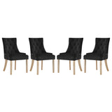 Pose Dining Chair Performance Velvet Set of 4 by Modway